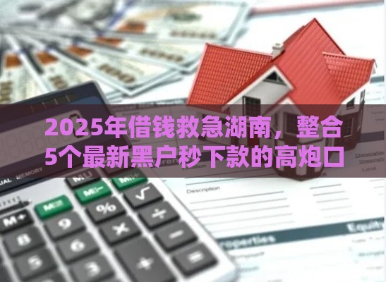 2025年借钱救急湖南，整合5个最新黑户秒下款的高炮口子