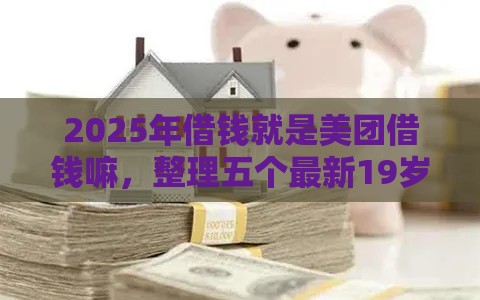 2025年借钱就是美团借钱嘛，整理五个最新19岁好下款的黑户借钱平台