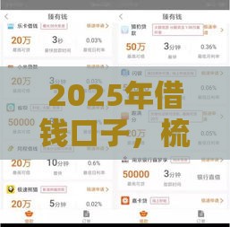 2025年借钱口子，梳理5个最新杭银消金是贷款平台
