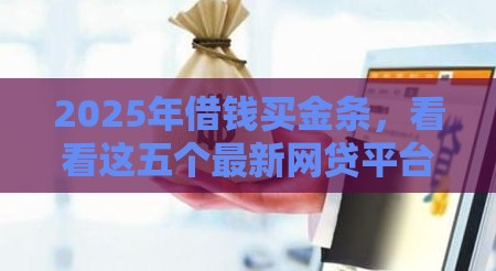 2025年借钱买金条，看看这五个最新网贷平台排名不分先后