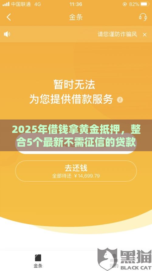 2025年借钱拿黄金抵押，整合5个最新不需征信的贷款平台