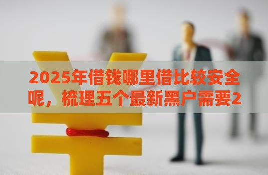 2025年借钱哪里借比较安全呢，梳理五个最新黑户需要2万可以在借款平台借款