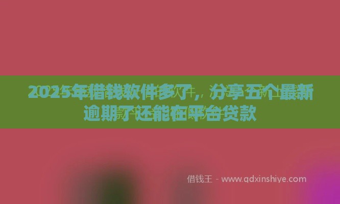 2025年借钱软件多了，分享五个最新逾期了还能在平台贷款