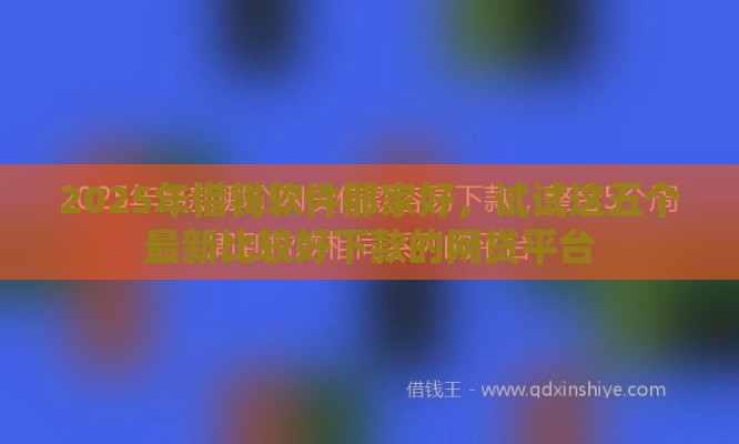 2025年借钱软件那家好，试试这五个最新比较好下款的网贷平台