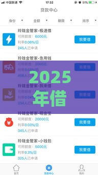 2025年借钱时微信，推荐5个最新黑户商城借钱口子