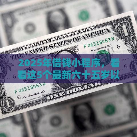 2025年借钱小程序,看看这5个最新六十五岁以上借款平台 2025年借钱小程序,看看这5个最新六十五岁以上借款平台