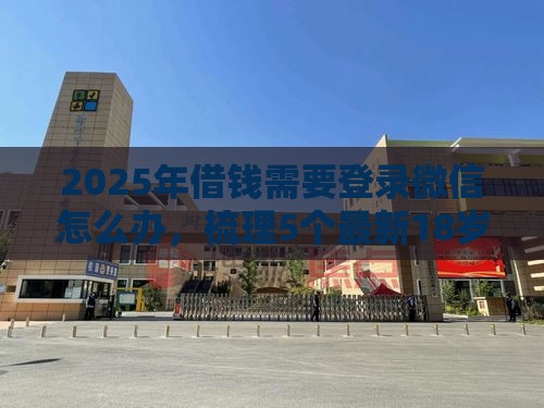 2025年借钱需要登录微信怎么办，梳理5个最新18岁能贷款的平台