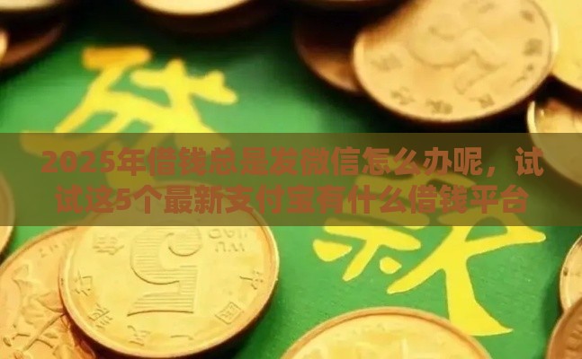 2025年借钱总是发微信怎么办呢，试试这5个最新支付宝有什么借钱平台