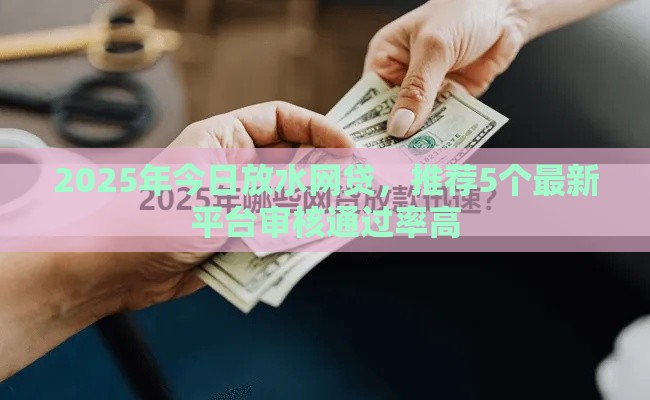 2025年今日放水网贷，推荐5个最新平台审核通过率高
