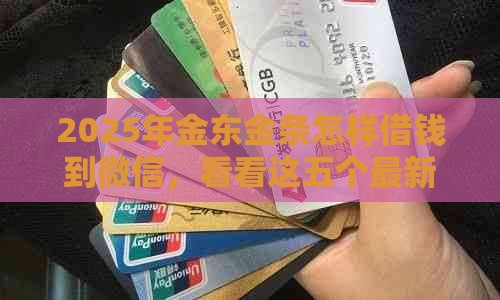 2025年金东金条怎样借钱到微信，看看这五个最新黑户能在借款平台借到钱