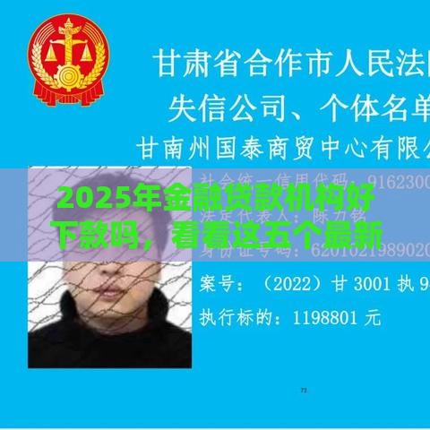 2025年金融贷款机构好下款吗，看看这五个最新网贷平台逾期
