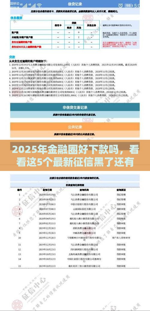 2025年金融圈好下款吗，看看这5个最新征信黑了还有借款平台可以借钱
