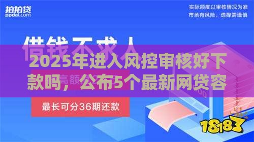 2025年进入风控审核好下款吗，公布5个最新网贷容易下款的平台