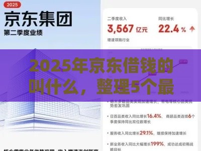 2025年京东借钱的叫什么，整理5个最新交钱必通过的借钱平台