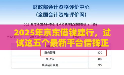 2025年京东借钱建行，试试这五个最新平台借钱正规