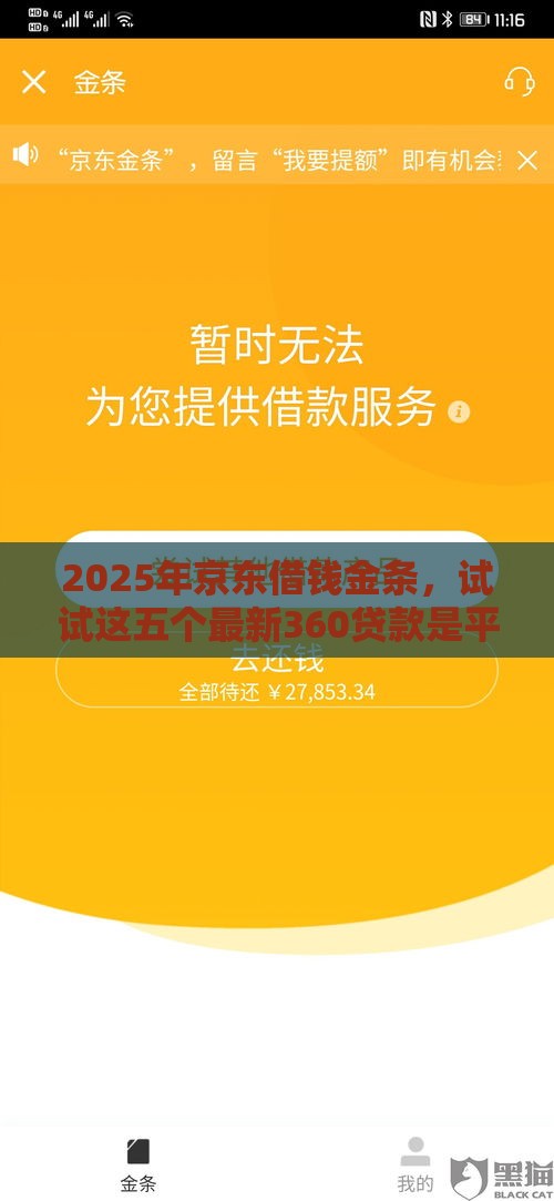 2025年京东借钱金条，试试这五个最新360贷款是平台的