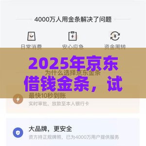 2025年京东借钱金条，试试这五个最新360贷款是平台的