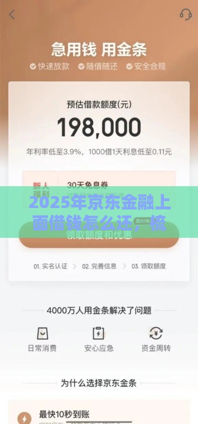 2025年京东金融上面借钱怎么还，梳理五个最新用手机号贷款的平台