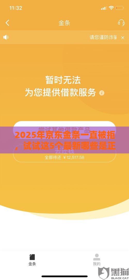 2025年京东金条一直被拒，试试这5个最新哪些是正规网贷平台