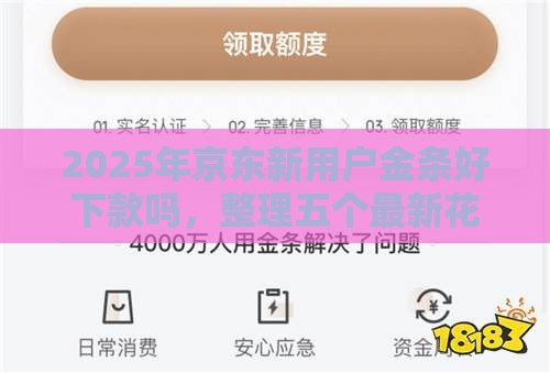 2025年京东新用户金条好下款吗，整理五个最新花户能下款的平台