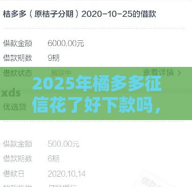 2025年橘多多征信花了好下款吗，整合5个最新贷款融资平台