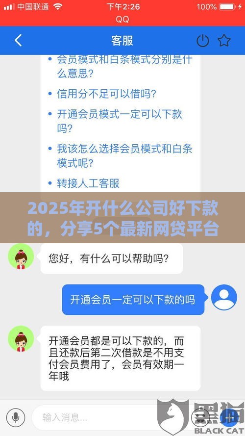 2025年开什么公司好下款的，分享5个最新网贷平台网贷怎么样
