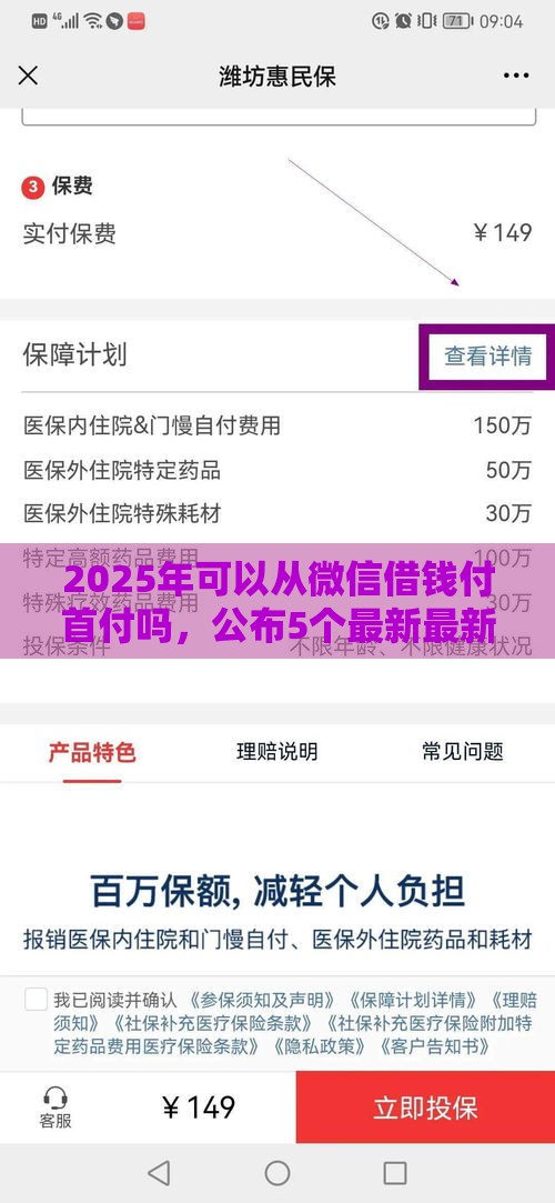 2025年可以从微信借钱付首付吗，公布5个最新最新黑户下款的口子