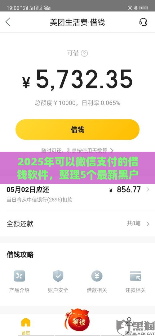 2025年可以微信支付的借钱软件，整理5个最新黑户逾期贷款平台
