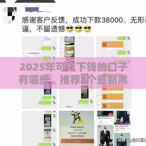 2025年可以下钱的口子有哪些，推荐5个最新黑户平台至少可以借三万那种