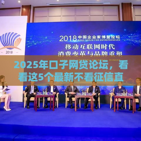 2025年口子网贷论坛，看看这5个最新不看征信直接放款的平台