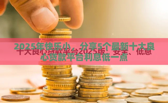 2025年快乐小，分享5个最新十大良心贷款平台利息低一点