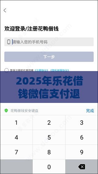 2025年乐花借钱微信支付退换，推荐5个最新哪些贷款平台不上征信