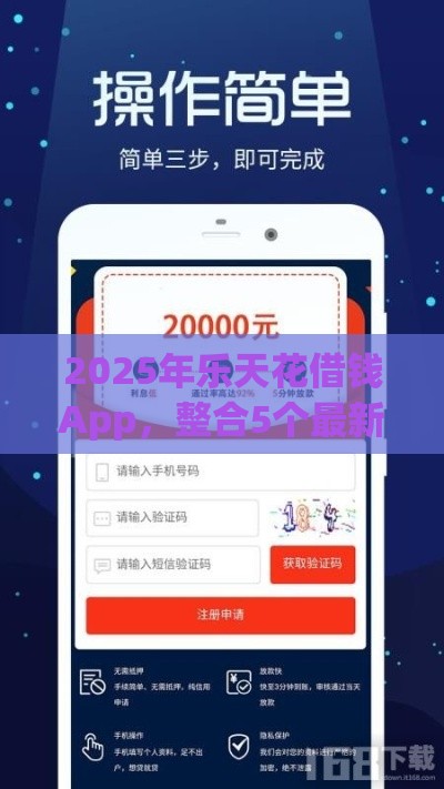 2025年乐天花借钱App，整合5个最新无需征信无房无车能借钱的贷款平台