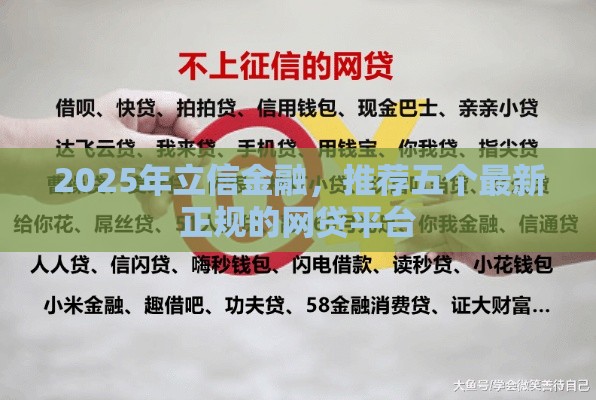 2025年立信金融，推荐五个最新正规的网贷平台