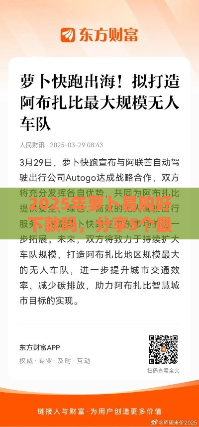 2025年萝卜易购好下款吗，分享5个最新36期贷款平台