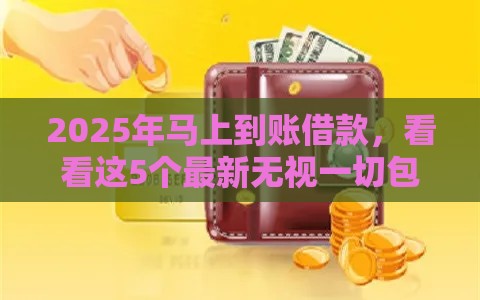 2025年马上到账借款，看看这5个最新无视一切包下款的口子