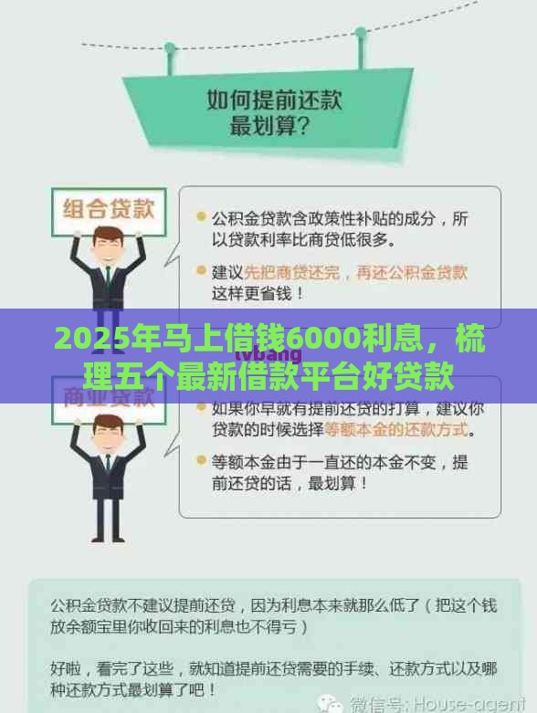 2025年马上借钱6000利息，梳理五个最新借款平台好贷款