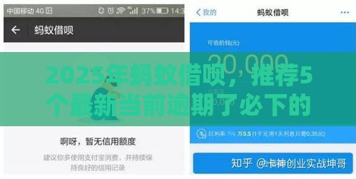 2025年蚂蚁借呗，推荐5个最新当前逾期了必下的口子