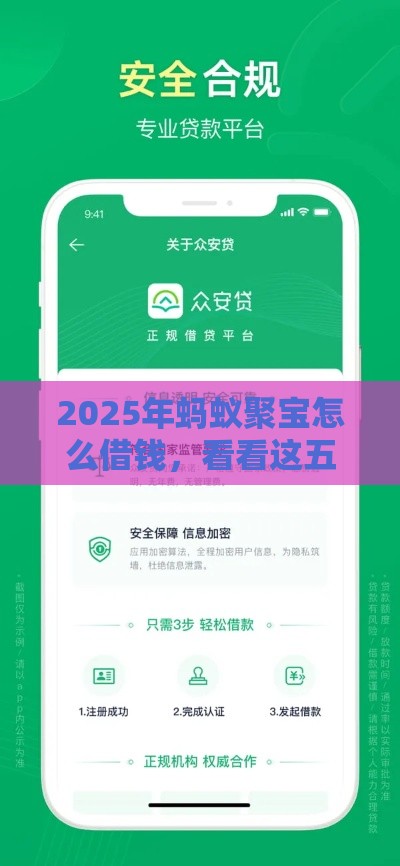2025年蚂蚁聚宝怎么借钱，看看这五个最新平台贷款安全