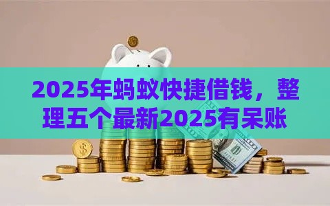 2025年蚂蚁快捷借钱，整理五个最新2025有呆账能下款的口子