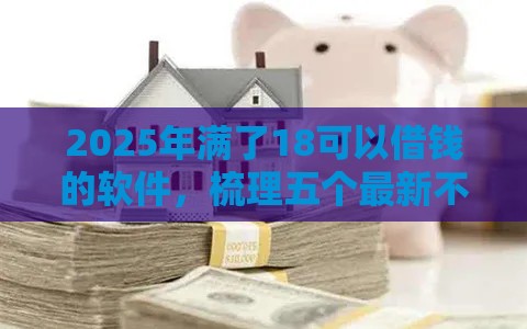 2025年满了18可以借钱的软件，梳理五个最新不看征信直接放款的平台