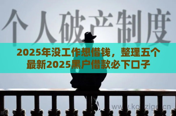2025年没工作想借钱，整理五个最新2025黑户借款必下口子