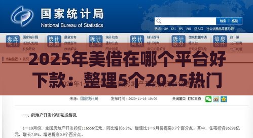 2025年美借在哪个平台好下款：整理5个2025热门银闪花一样的短期平台