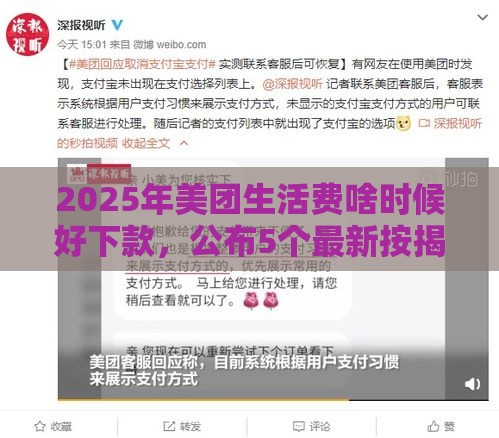 2025年美团生活费啥时候好下款，公布5个最新按揭车辆贷款平台