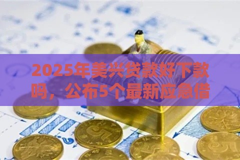 2025年美兴贷款好下款吗，公布5个最新应急借贷款500秒下平台