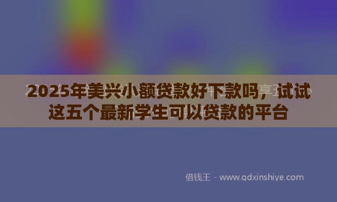 2025年微信借钱 信报，分享五个最新都贷款平台