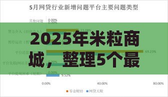 2025年米粒商城，整理5个最新网贷救助平台