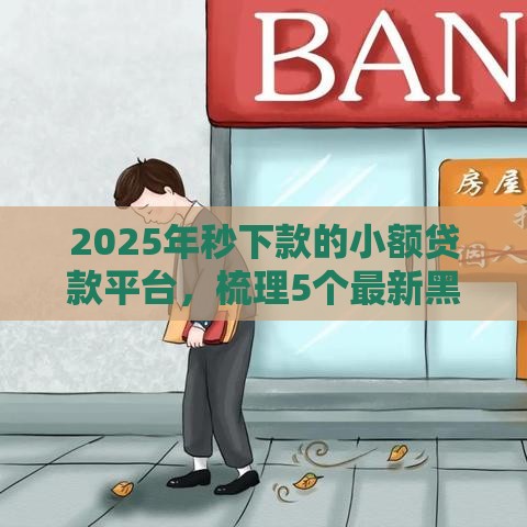 2025年秒下款的小额贷款平台，梳理5个最新黑户网贷黑名单急需一万平台能下款