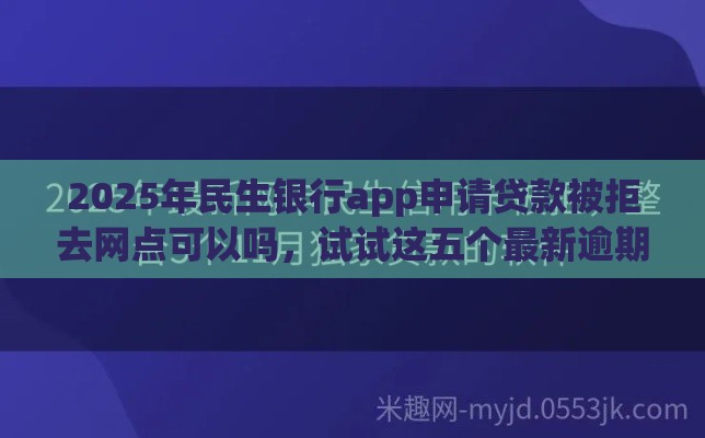 2025年民生银行app申请贷款被拒去网点可以吗，试试这五个最新逾期可以贷款的平台