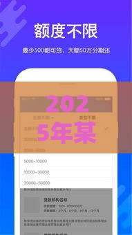 2025年某某借钱APP，整合5个最新网络平台贷款